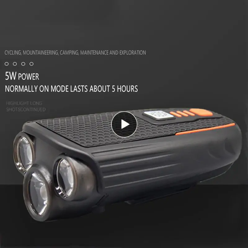 

Bicycle Lights Night Riding Lighting Equipment Compact Easy To Carry Durable Made Of Pc And Abs Waterproof Bicycle Accessories