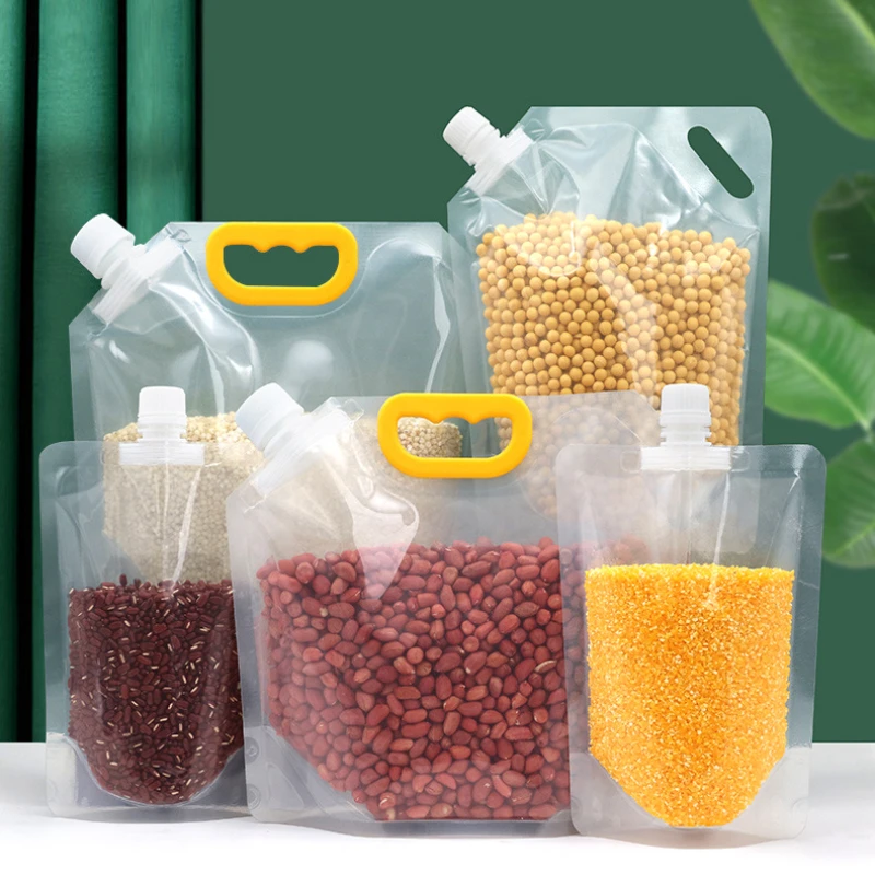 

1Pcs Granules Sealed Bag Moisture-Proof Insect-Proof Transparent Thickened Portable Food-Grade Storage Bag Kitchen Storage Bag