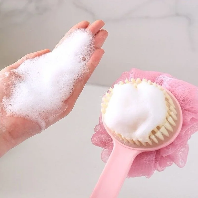 

Bathing artifact bath brush rubbing back brush long handle rubbing towel bath ball adult soft hair back bath brush