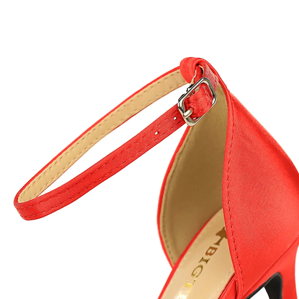 Туфли женские на высоком каблуке роскошные модные босоножки с ремешком пятке