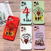 punqzy stranger things soft tpu coque shell phone case for iphone 11 12mini 13 pro max 7 8 6 x xs xr hot tv all inclusive cover