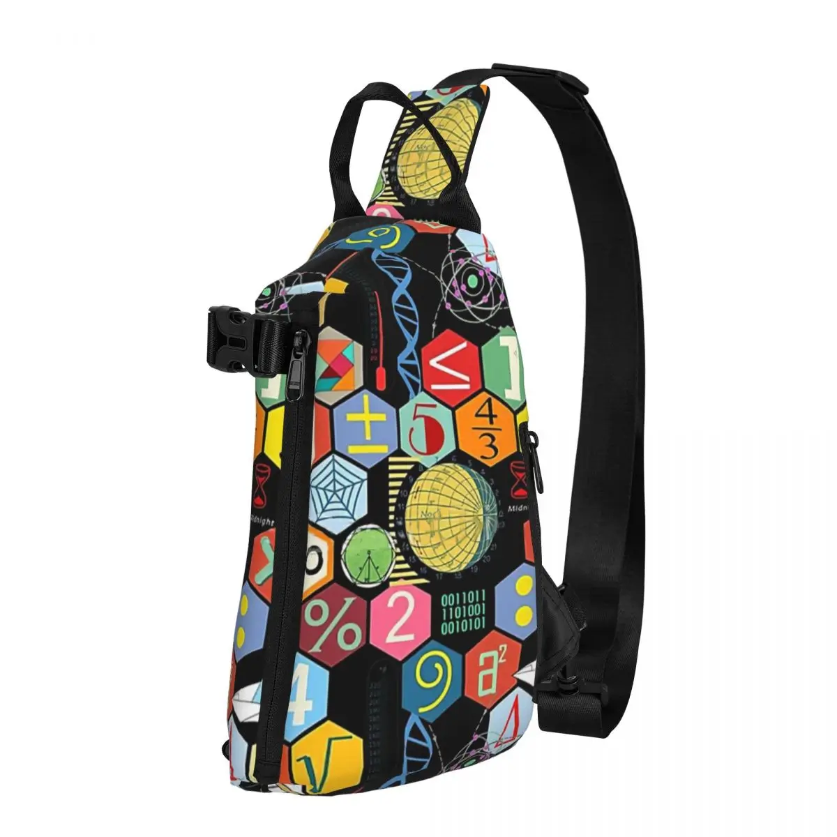 Math In Black! Shoulder Bags Chest Cross Chest Bag Diagonally Casual Messenger Bag Travel Handbag