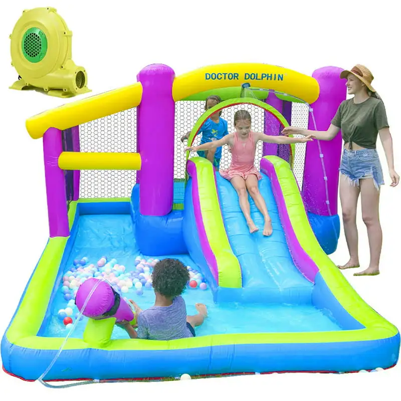

Bounce House with Water Slide, Pool, , Carry Bag and Air Blower Jacuzzi accessories Sidemount diving harness Repair kit patches