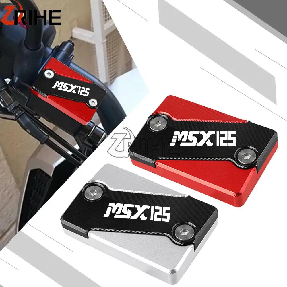 

For Honda MSX125 MSX 125 Grom SF 2013 2014 2015 2016 2017 2018 2019 2020 Motorcycle CNC Front Brake Fluid Reservoir Cover Caps