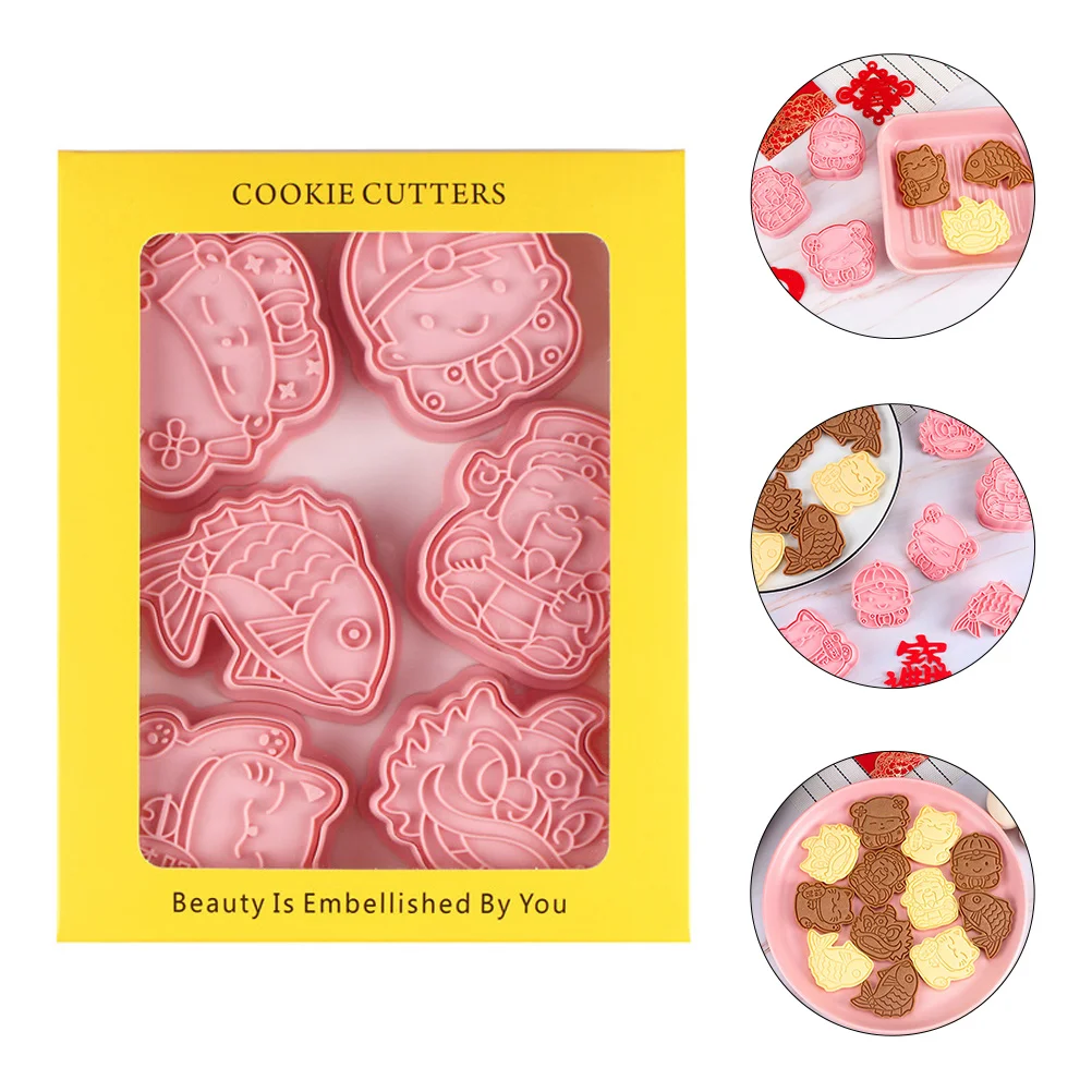 

Cookiecutters Baking Biscuit Stamp Biscuits New Year Fondant Mold Molds 3D Novelty Chinese Animal Diy Cake Pastry