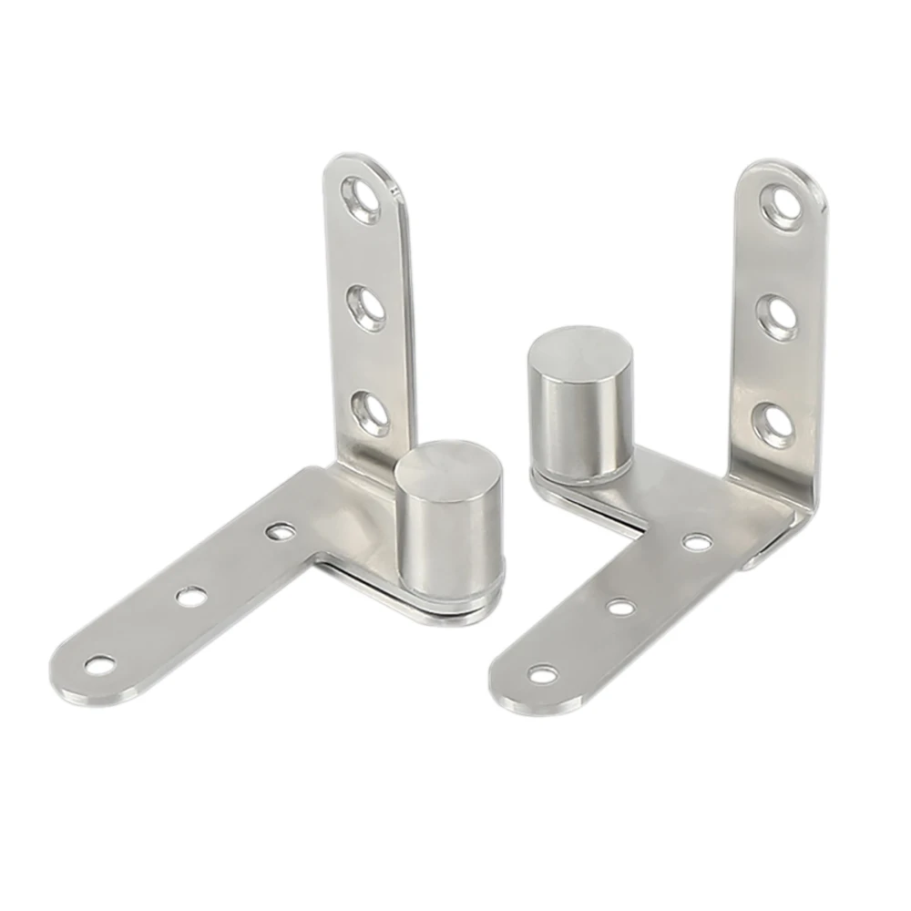 

2Pcs Stainless Steel Door Shaft Hinge Wooden Door Up Down Positioning Rotating Shaft Hidden Hinge Invisible Door Shaft Hinge