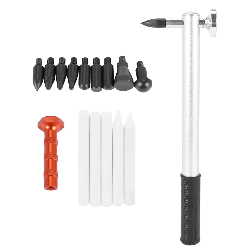 

Tools Metal Tap Down Pen With 9 Heads Dent Hammer Tap Down Hammer Hand Tool Use For Car Dent Repair
