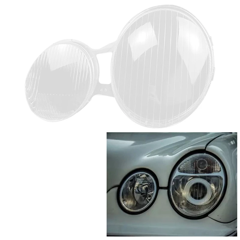

Car Headlight Shell Lamp Shade Transparent Lens Cover Headlight Cover For Benz 2000-2003 W210 E200 E240 E320 E430