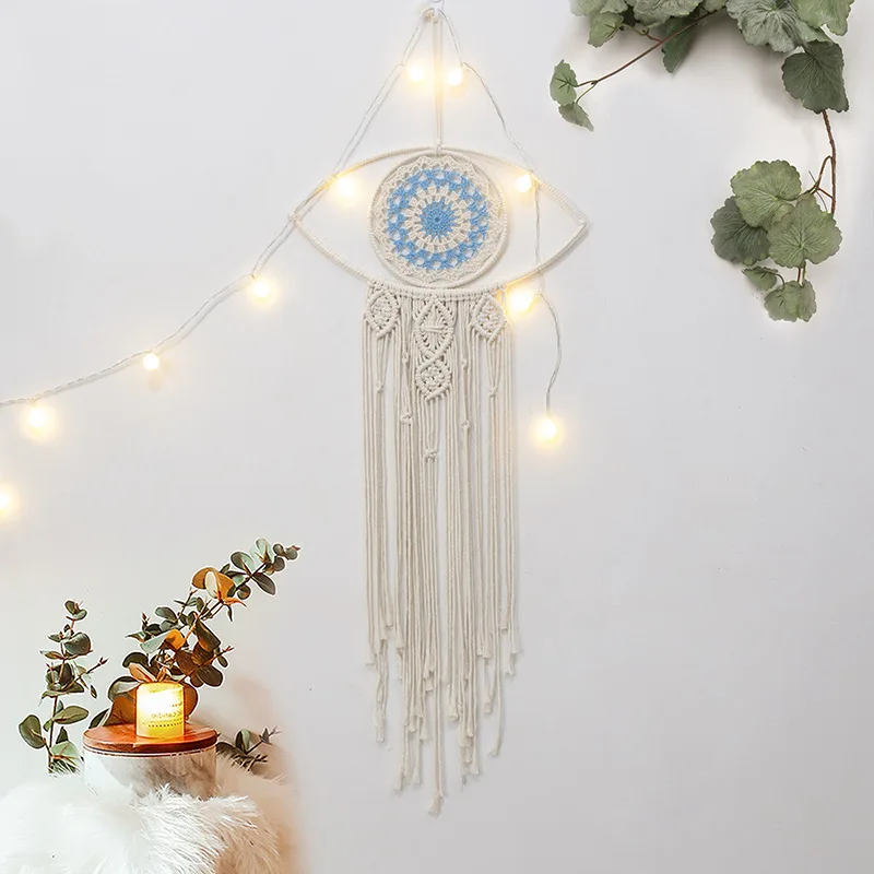 

Evil Eye Dream Catchers for Bedroom Evil Eye Wall Hanging for Witch Dark Decor Gothic Wall Decorations Ornament Craft Gift