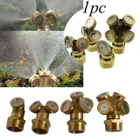 12 irrigation mounting adjustable hose connector outer thread fitting nebulizer brass spray misting nozzle