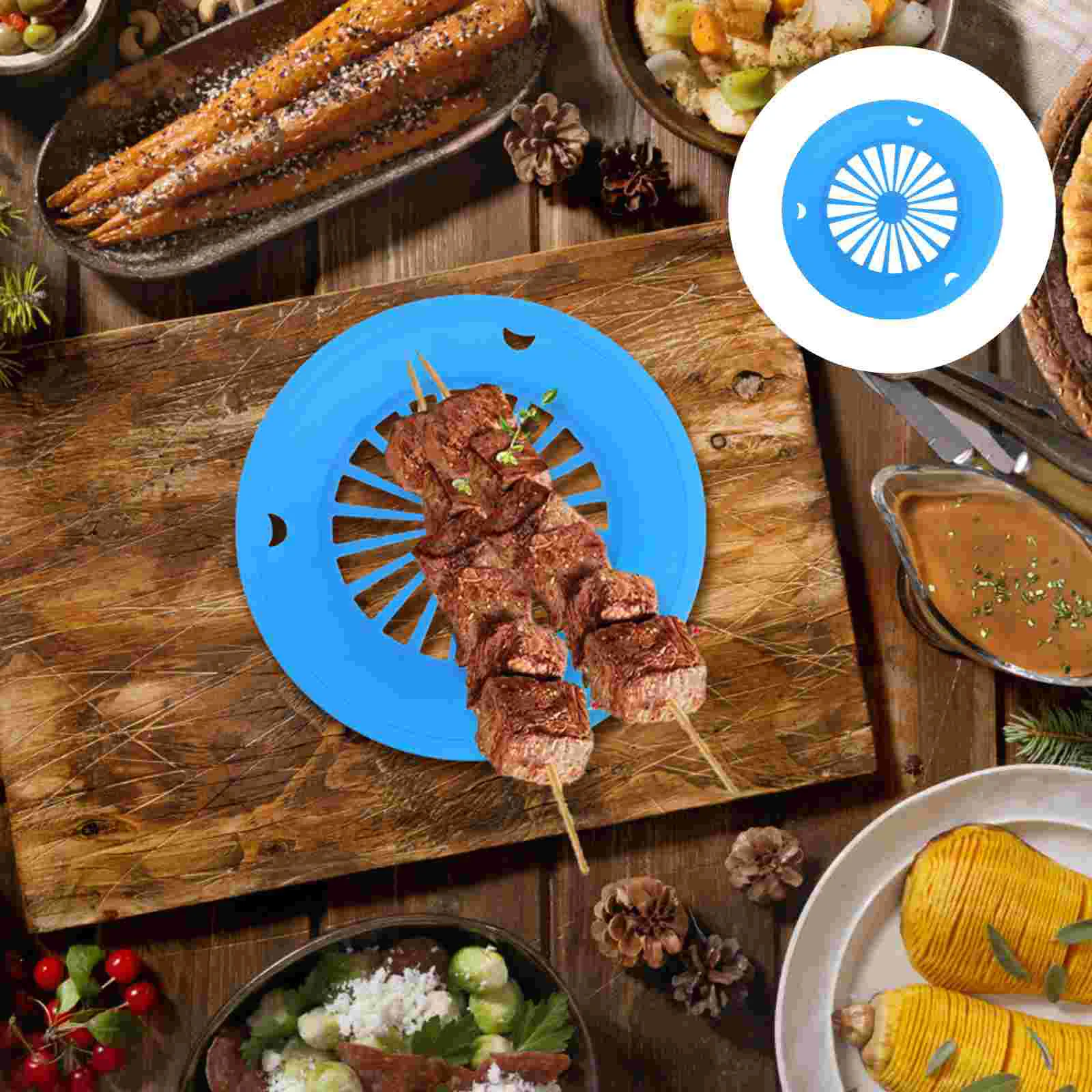 

Plate Holder Paper Plates Dinner Disposable Picnic Reusable Bbq Tray Serving Bread Basket Fruit Countertop Support Storage