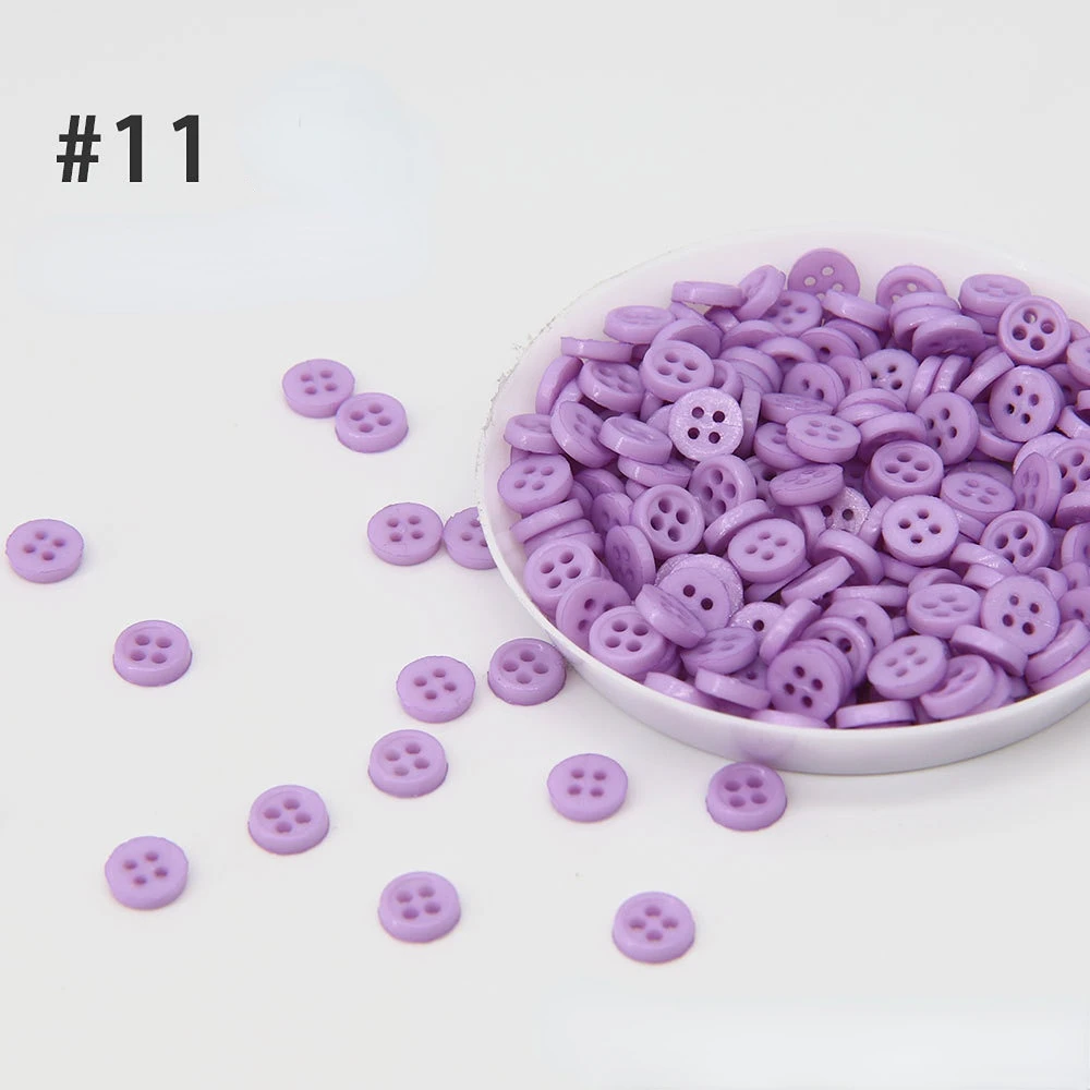 Резиновые пуговицы диаметр 6 мм 50/100 шт