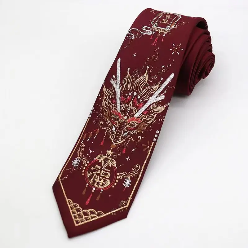 

Модная форма Loong JK Tie для рождества, Хэллоуина, карнавала, реквизит для платья, подарок на день рождения, модный галстук с китайским драконом