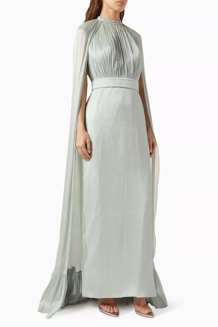 Элегантная накидка на бретельках с О-образным вырезом однотонное ДРАПИРОВАННОЕ