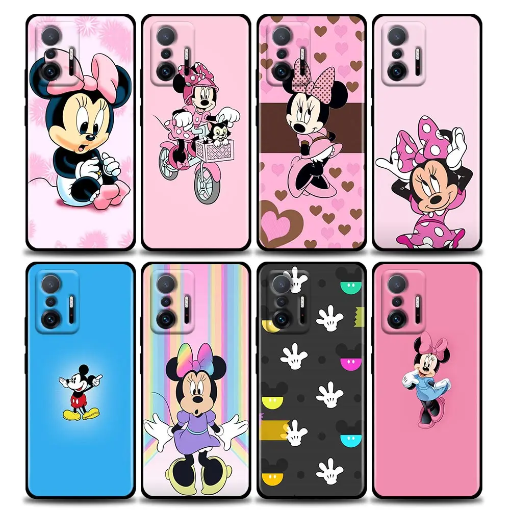 

Phone Case for Xiaomi 12 12X 11 11X 11T X3 X4 NFC M3 F3 GT M4 Pro Lite NE 5G Case Cover Fundas Coque Anime Mickey Minnie Mouse