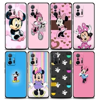 phone case for xiaomi 12 12x 11 11x 11t x3 x4 nfc m3 f3 gt m4 pro lite ne 5g case cover fundas coque anime mickey minnie mouse