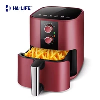 ha life air fryer automatic power off oil free fryer multifunctional circulating hot air 5l non stick coating air fryer for home