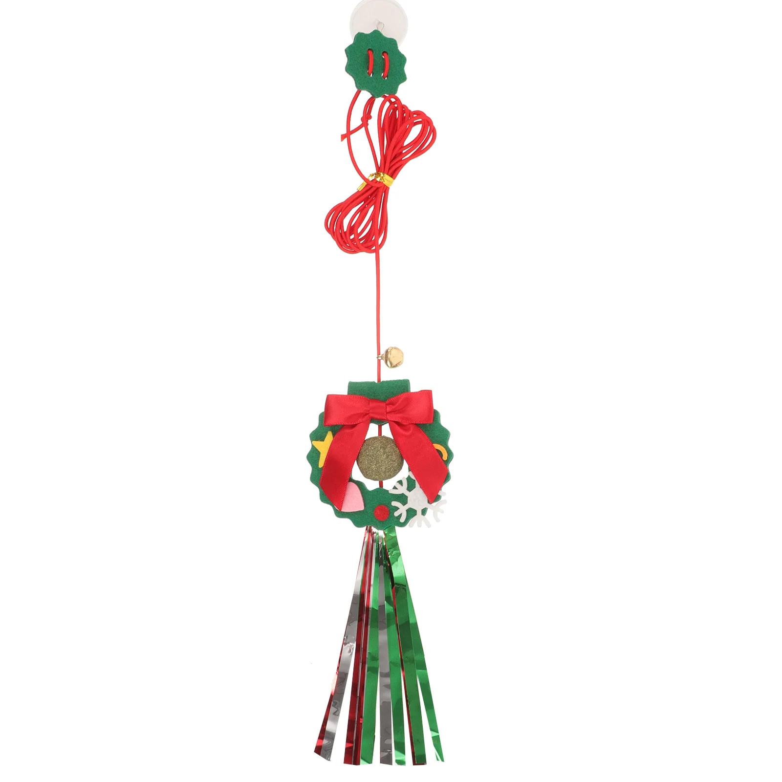 

Christmas Cat Toy Interactive Door Hanging Toy Elastic Rope Sticky Cat Toy