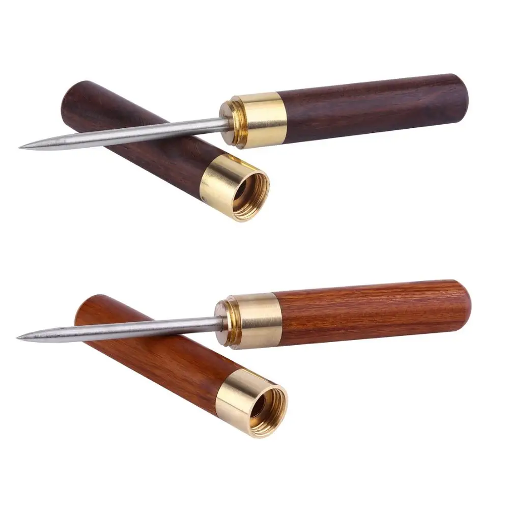 

Stainless Steel Ice Pick with Wooden Handle and Sheath Kitchen Tool by Leeseph
