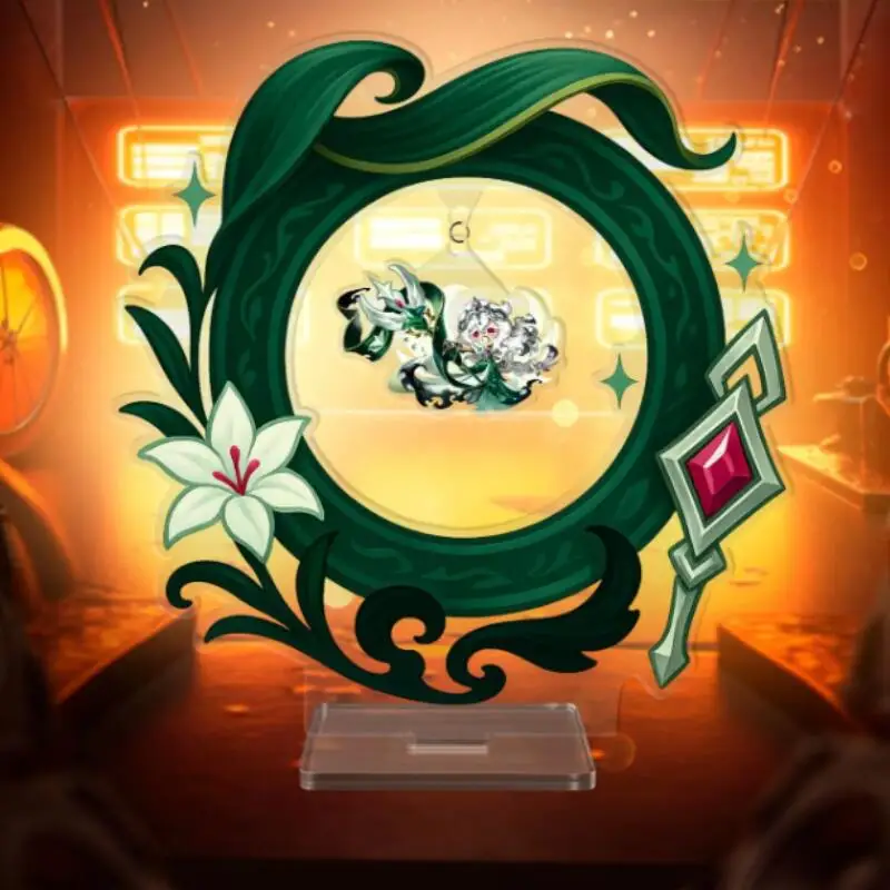 Акриловая табличка для Cookie Run Kingdom: Белая лилия, Cookie Doughael, Silent Salt Cookie, аниме-атрибутика, настольное украшение, подарок (art.: 3920d8f384a4e) - 3920d8f384a4e