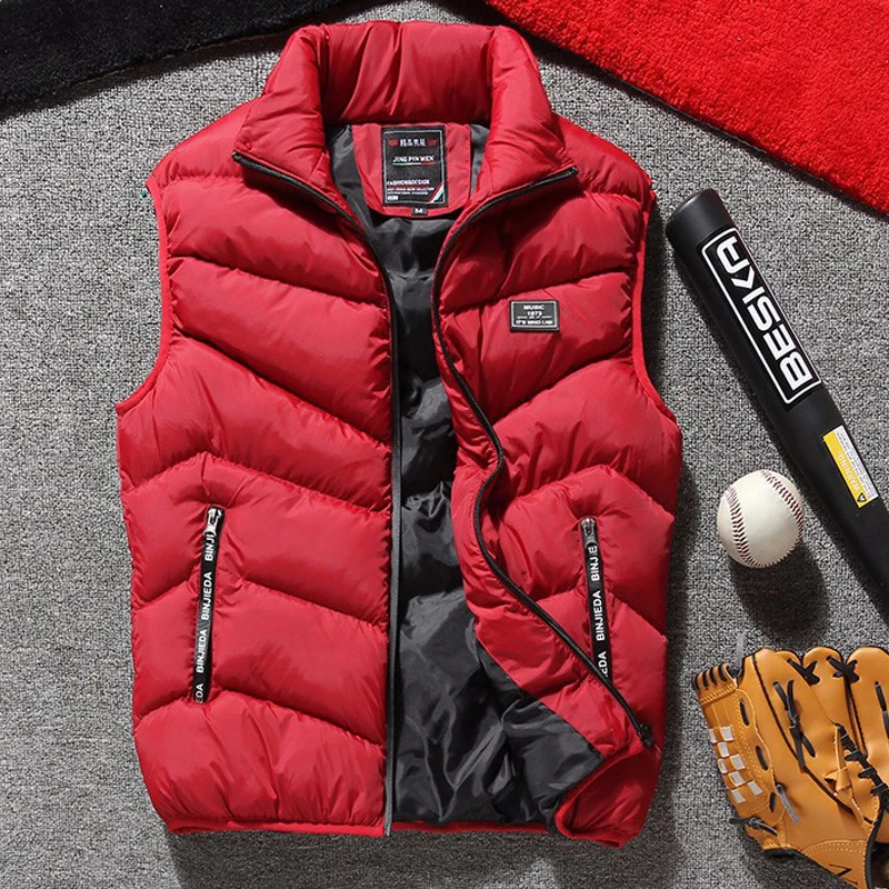 

New vest men Brand Mens Jacket Sleeveless Vests Winter Jackets men Casual Coats Men's Vest Man Cotton Thicken Waistcoat 8XL