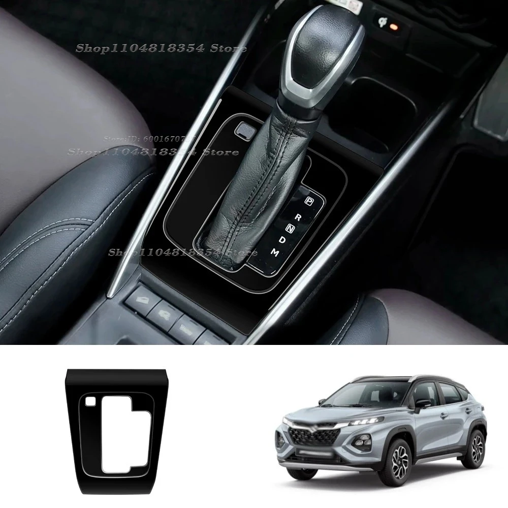 Фото Для Suzuki Fronx WDB3S WEB3S 2025 2026, черный ABS, центральная консоль автомобиля, ручной тормоз, панель переключения передач, кнопка, накладка, аксессуары №3