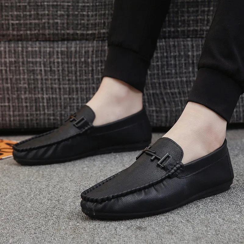 

Mens Shoes Casual Luxury Shoes Loafers Leather Shoes Men Black Men Fashion Sepatu Slip on Pria Erkek Ayakkabi Buty Meskie Scarpe