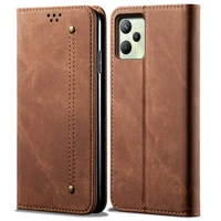 realme c35 2022 leather texture magnetic book cover for oppo realme c35 flip wallet case realme c35 c 35 cover protect funda