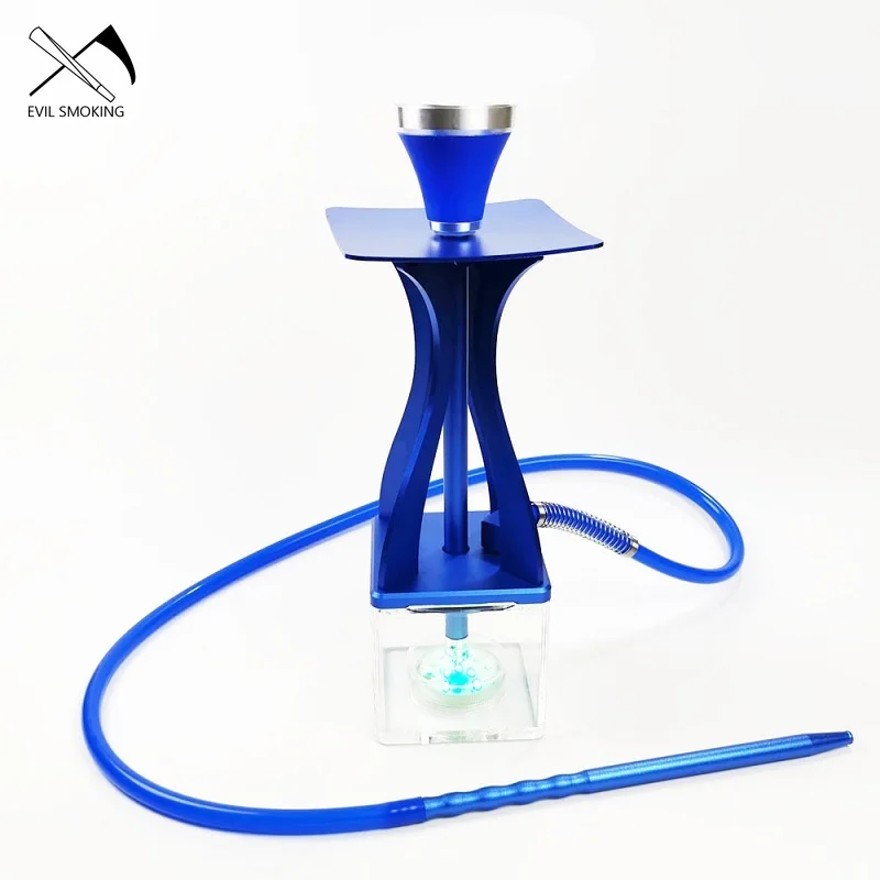 

Новинка, горячая распродажа, высококачественный акриловый кальян, набор наргиле со светодиодным шлангом, аксессуары для курения, подарок на день рождения