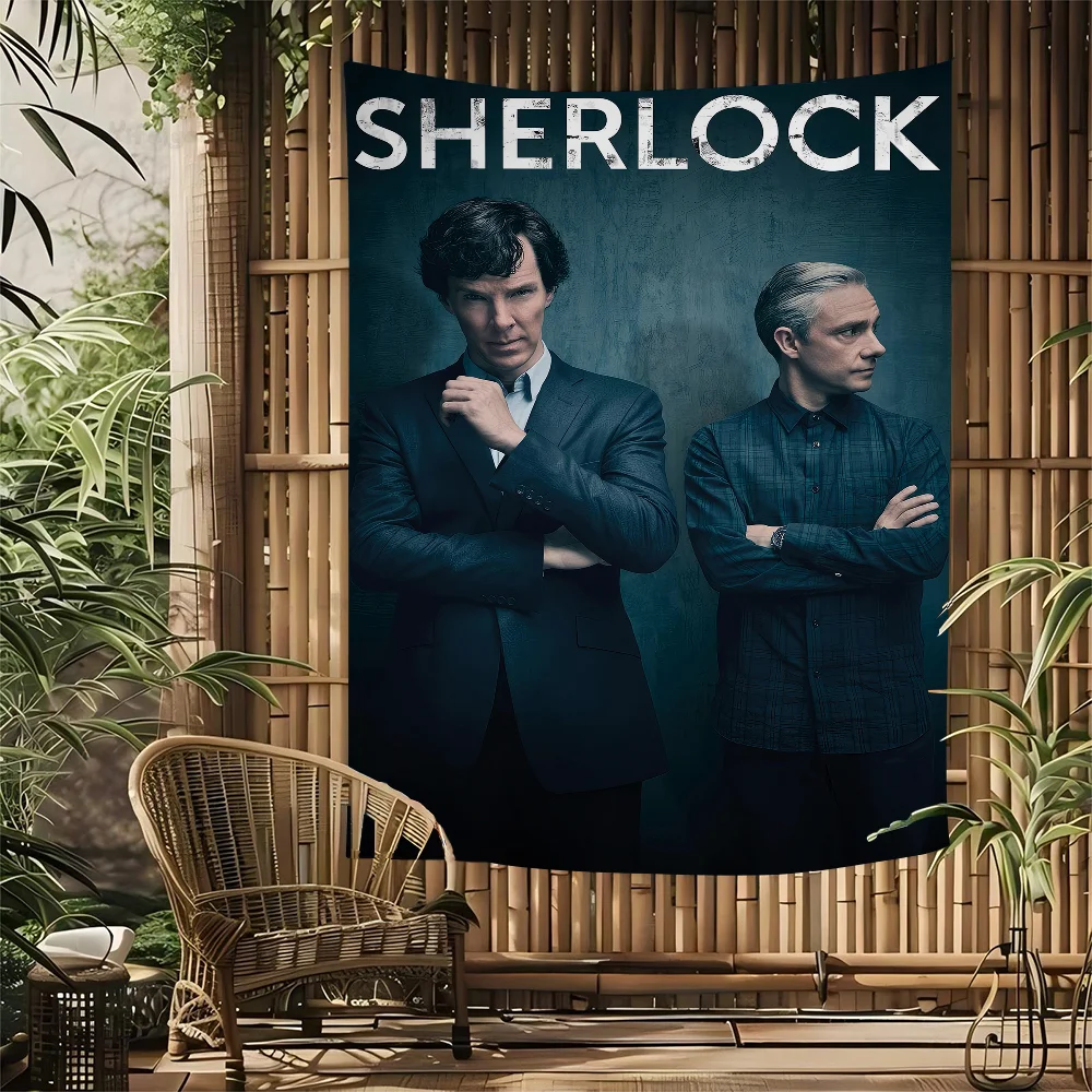 S-Sherlock H-Holmes большой настенный гобелен с принтом художественная научная