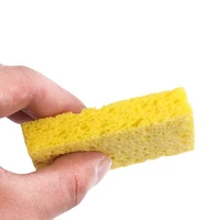 10pcs absorbent coral sponge macroporous car auto washing sponge block honeycomb car cleaning cloth yellow car cleaner tools