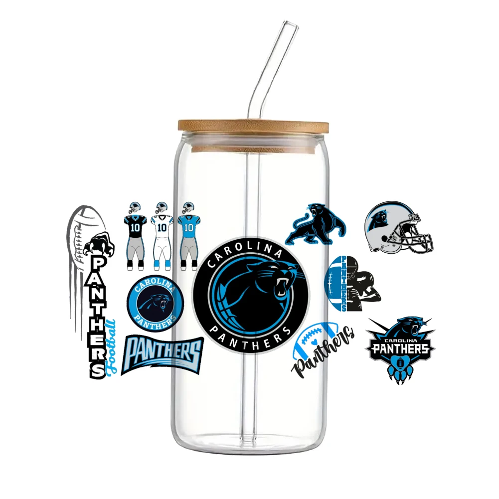 Для регби спортивных футбол Мода l для Libbey 16oz Can Glass 3D водонепроницаемый UV DTF кофе