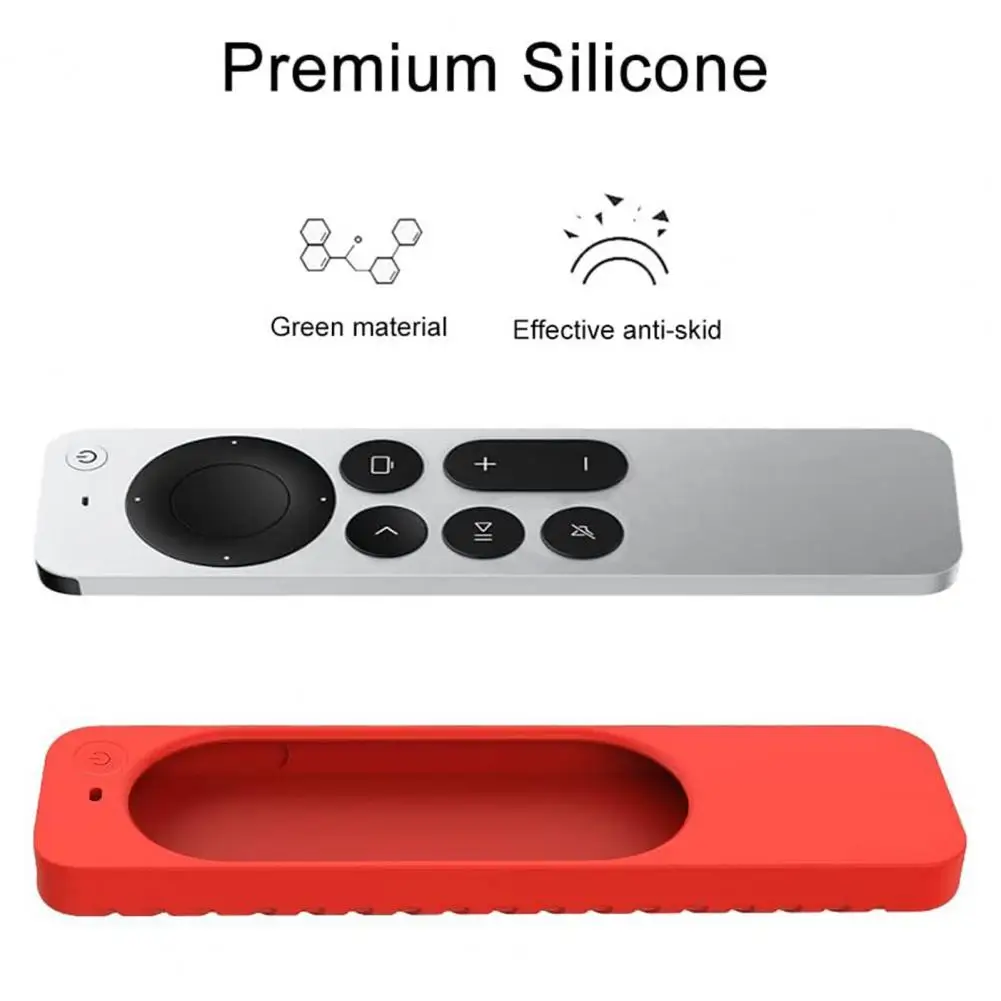 

Protective Cover Soft Silicone Dustproof Remote Control Sleeve Cover Protector for Apple TV 4K 2021