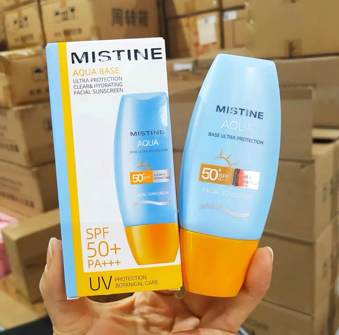 

Mistine Thailand Sunscreen Spray Small Yellow Cap Facial UV Protection Facial Isolation Body Sunscreen Free Shipping 40ml/70ml