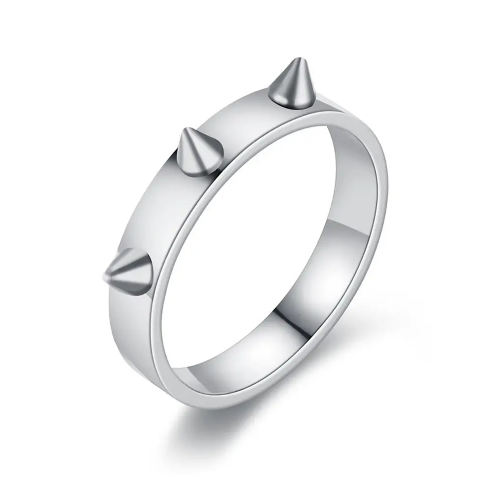 

Anti-wolf Ring Three Acute Angle Self-defense Ring Durable Titanium Steel Electroplating Exquisite Jewelry Self-defense Tool