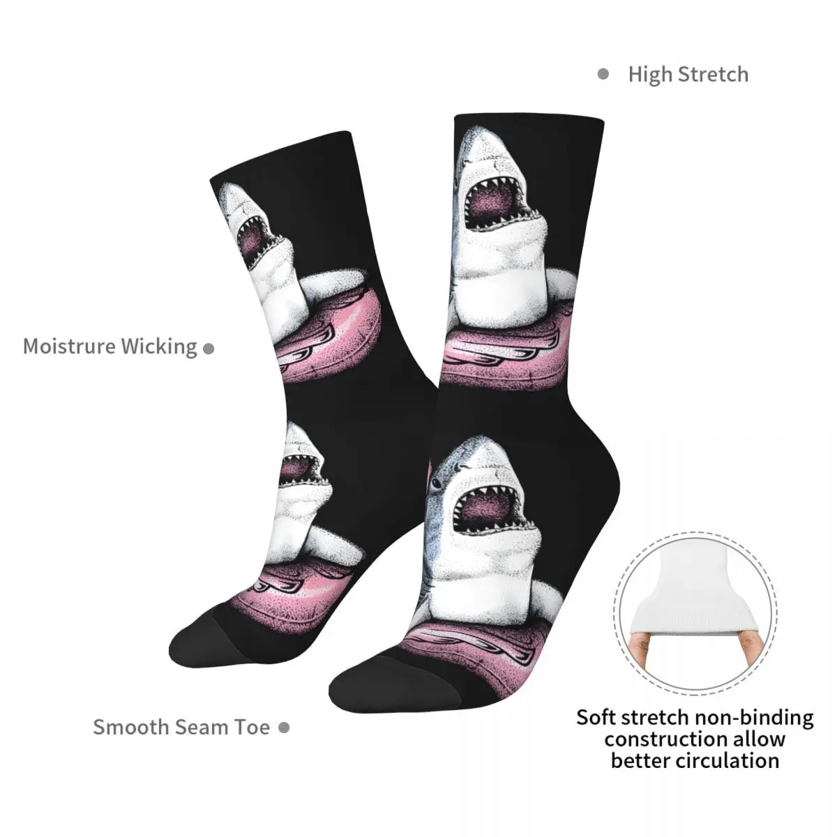 Носки Pool Shark — Ahhh Time To Relax носки до середины икры для спортзала с 3D принтом