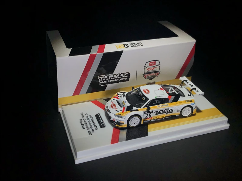 

Tarmac Works 1/64 R8 LMS 2019 GT World Challenge Asia Esports Championship DieCast Model Car Collection Limited Edition