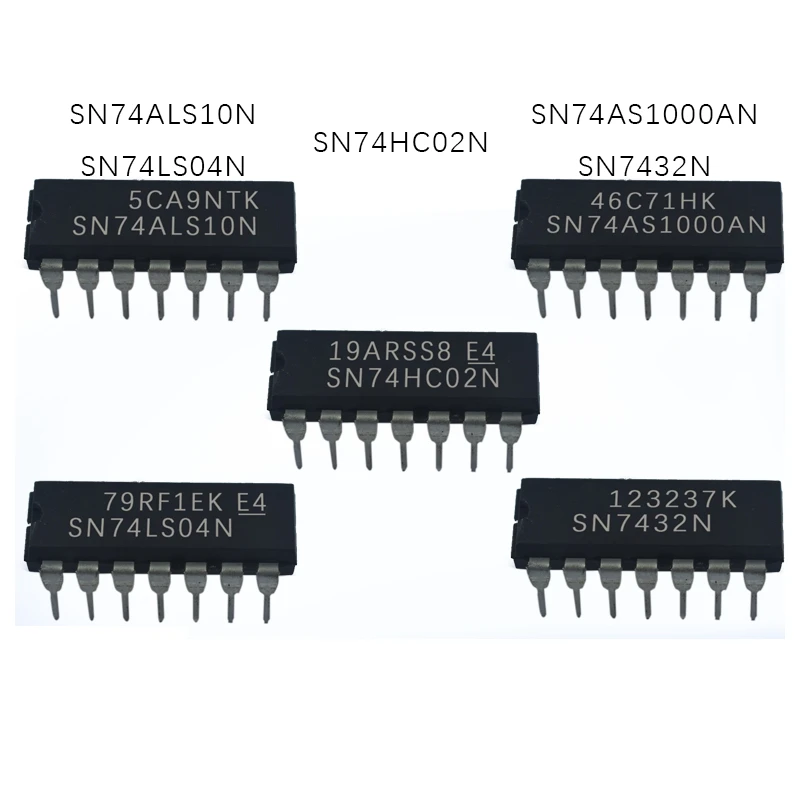 SN74ALS10N SN74HC02N SN74LS04N SN74AS1000AN SN7432N, 1 шт.