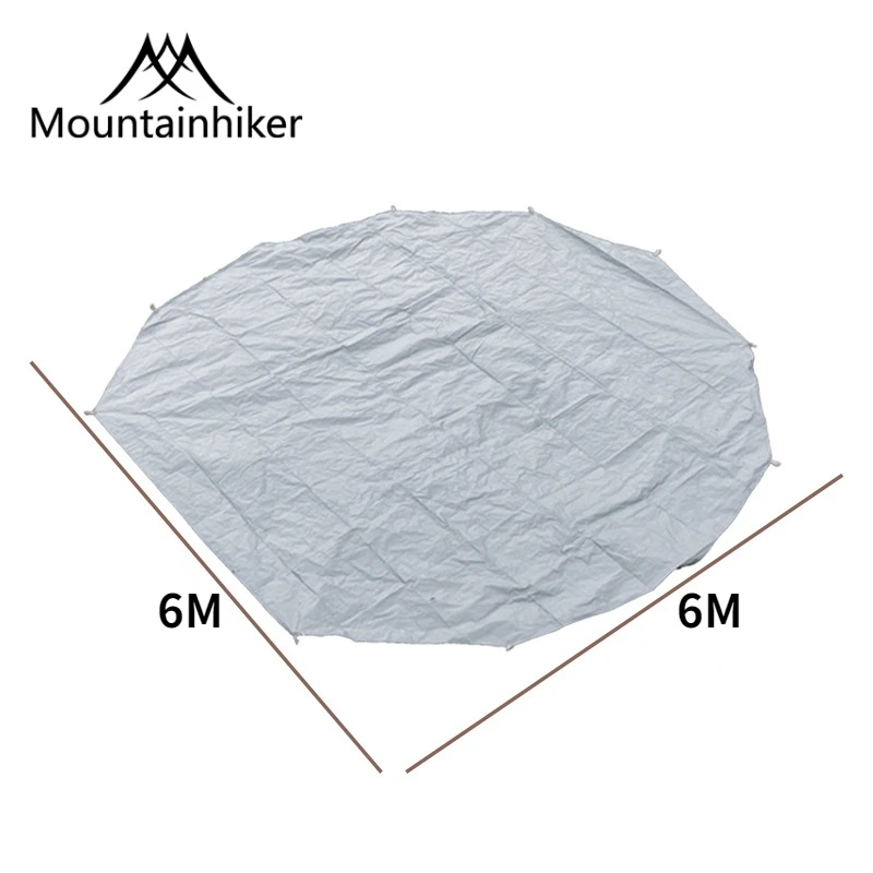 

2022 New Version Mountainhiker PE Waterproof And Moisture Proof Footprint 600*600cm High Quality Yurt Pyramid Floor Groundsheet