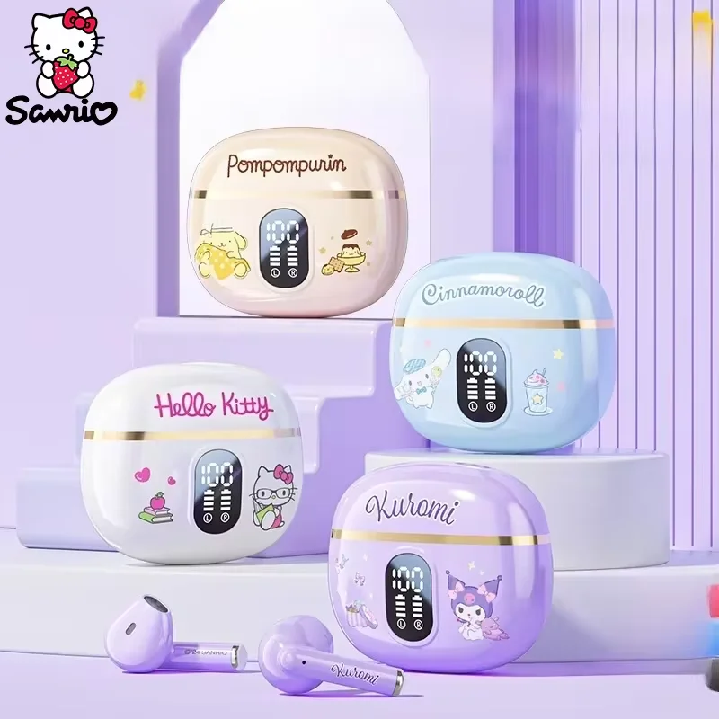 TWS-наушники Sanrio BL48 Kuromi с поддержкой Bluetooth и шумоподавлением