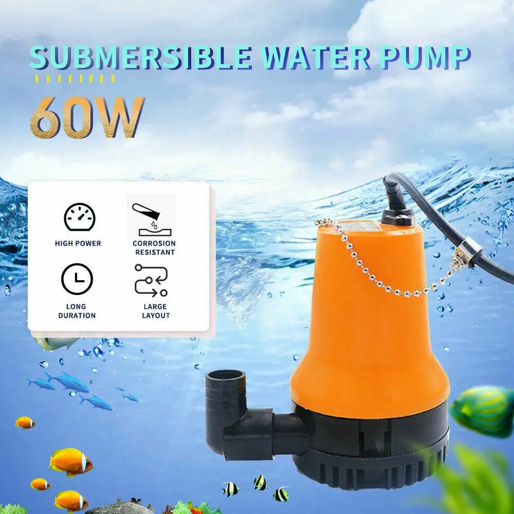 

Household 65W Garden DC 12V Submersible Pump Swimming Pool Clean Water Pump Water Cleaning Tool