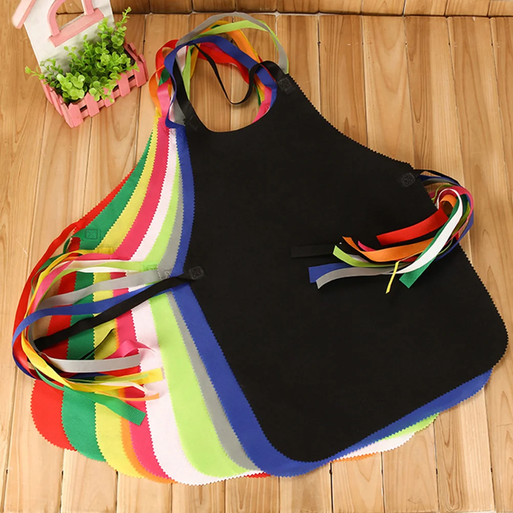 

Apron Aprons Disposable Throw Smocks Paintingserverworking Fabric Artists Baking Cooking Nonwoven Smock Adultscrafts Artist Kids