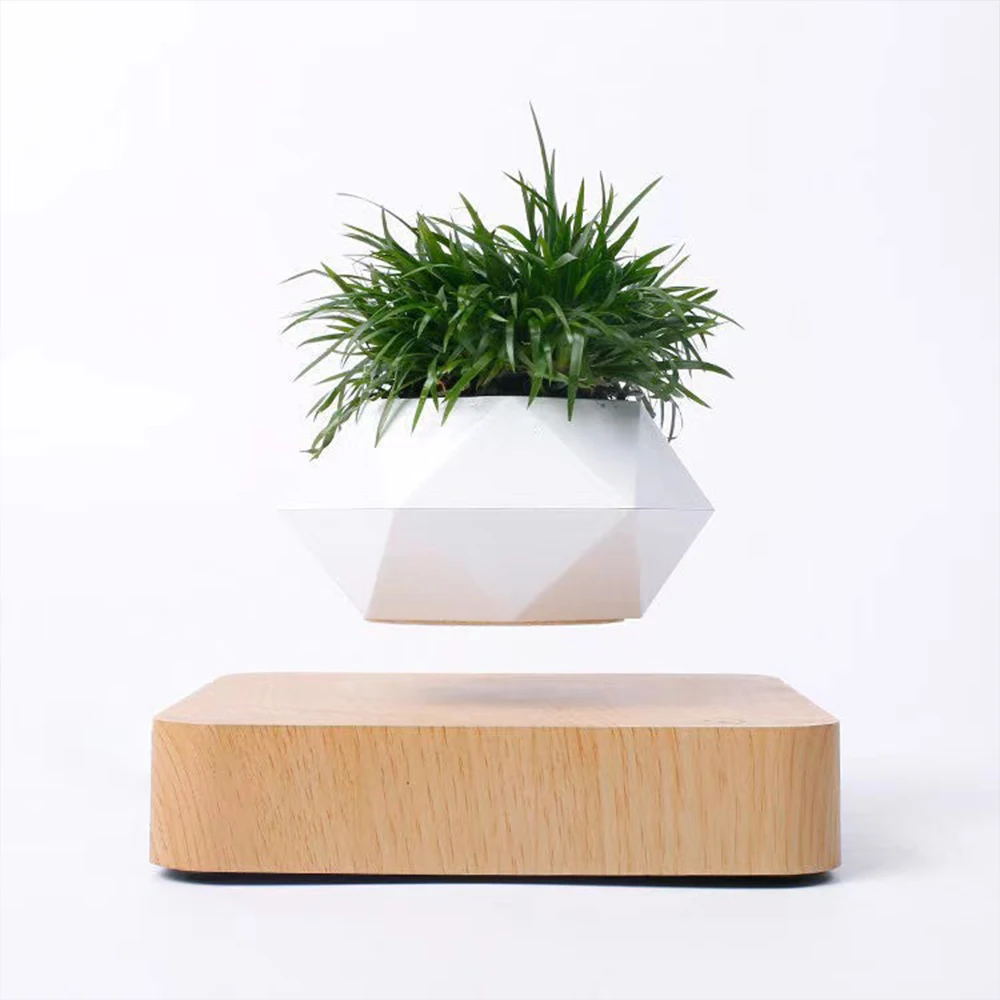 Room Suspended Air Bonsai Suspended Plant Rotating Flowerpot Magnetic Levitation Suspended Flowerpot Floating Pot Potted Plant