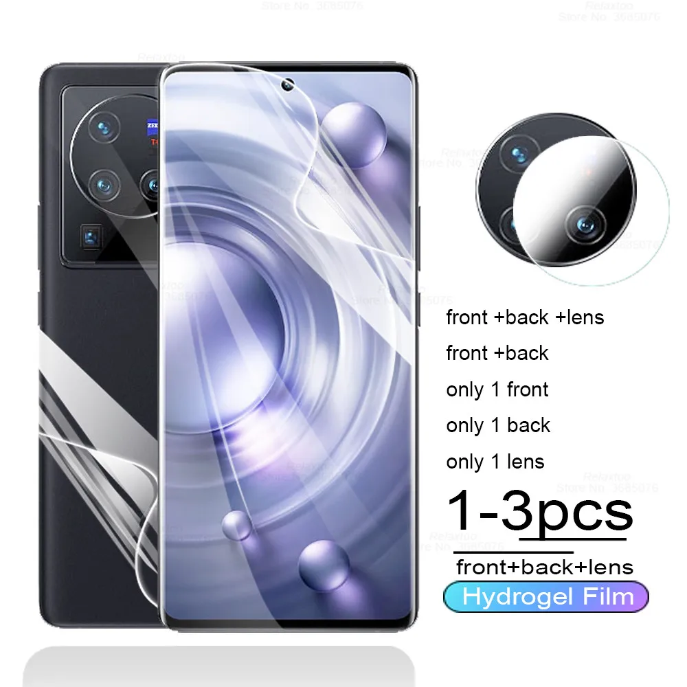 

Vivox80 pro Передняя Задняя Гидрогелевая пленка для камеры стекло для Vivo x80 pro x80pro x 80 полное покрытие защита экрана от царапин пленки