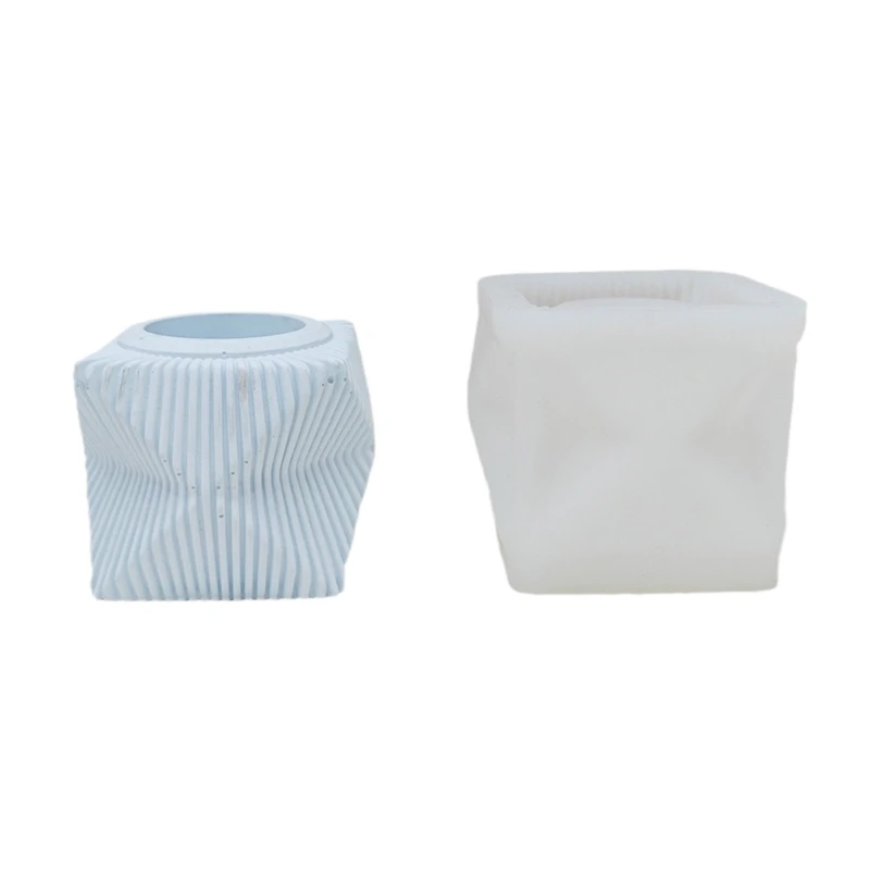 DIY Геометрическая полосатая свеча искусственное украшение для стола подсвечник