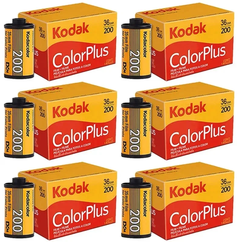 Фотобумага Kodak Film ColorPlus 200 36 Экспозиция 35 мм 1-5 рулонов Новые пленки фотобумаги для