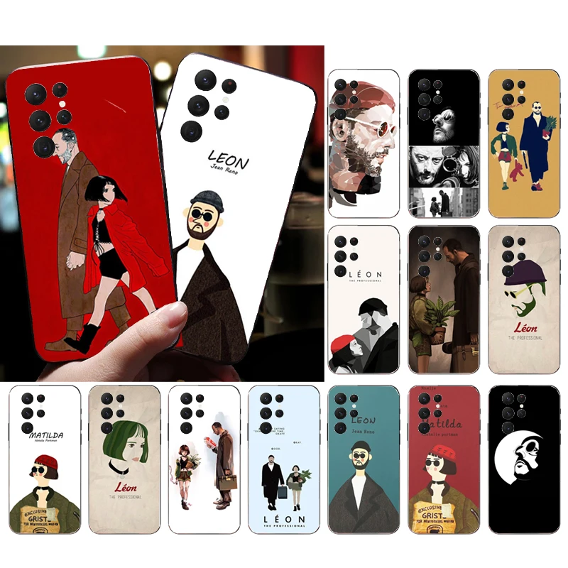 

Phone Case for Samsung Galaxy S23 S22 S21 S20 Ultra S20 S22 S21 S10E S20FE Note 10Plus 20 Ultra Leon Matilda Natalie Portman