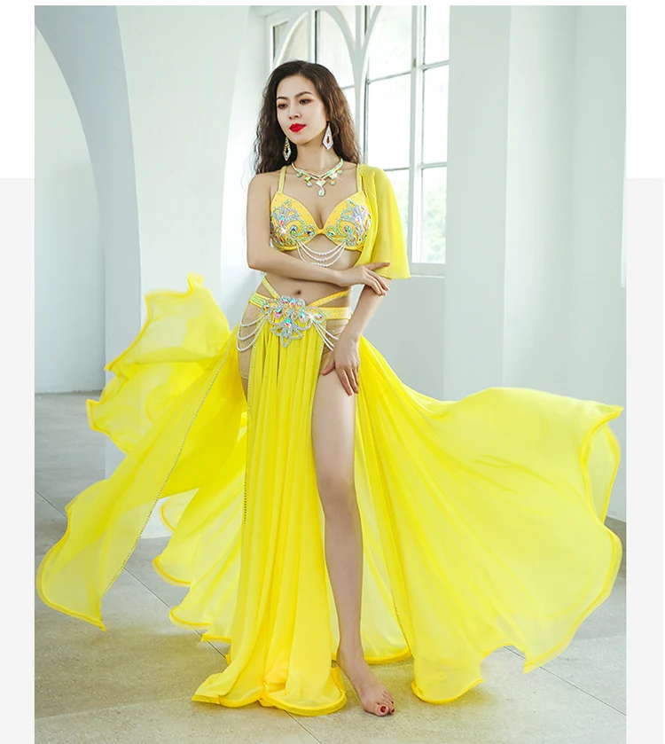 

Набор для танца живота, оригинальный дизайн, новые сценические костюмы, гоночный костюм ручной работы, профессиональный комплект для восточных танцев