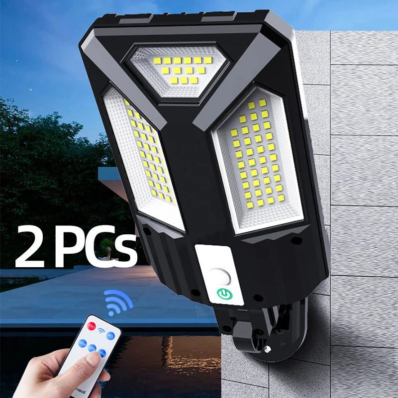 

700W solar led light outdoor Street Lights Security Light Wall Lamp Waterproof PIR Motion Sensor Yard Garden 3 Modes