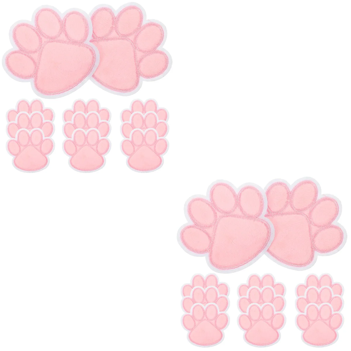 

20 Pcs Dog Paw Applique Jackets Clothes Bag Applique Backpack Sew On Applique Shoes Applique